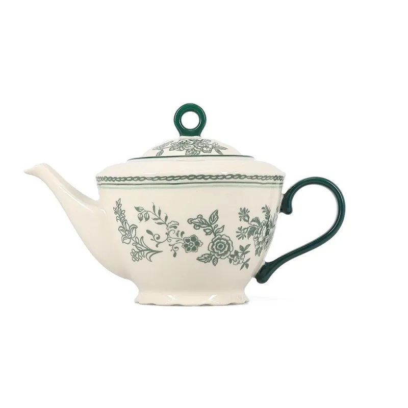 Zielony/w kolorze kości słoniowej porcelanowy dzbanek do herbaty 920 ml Cyril – S P Collection Bonami Obniżka ceny