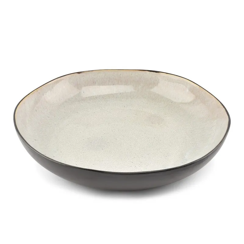 Ekspresowa dostawa Czarna/beżowa kamionkowa misa ø 32 cm Lunar – Salt&Pepper Bonami