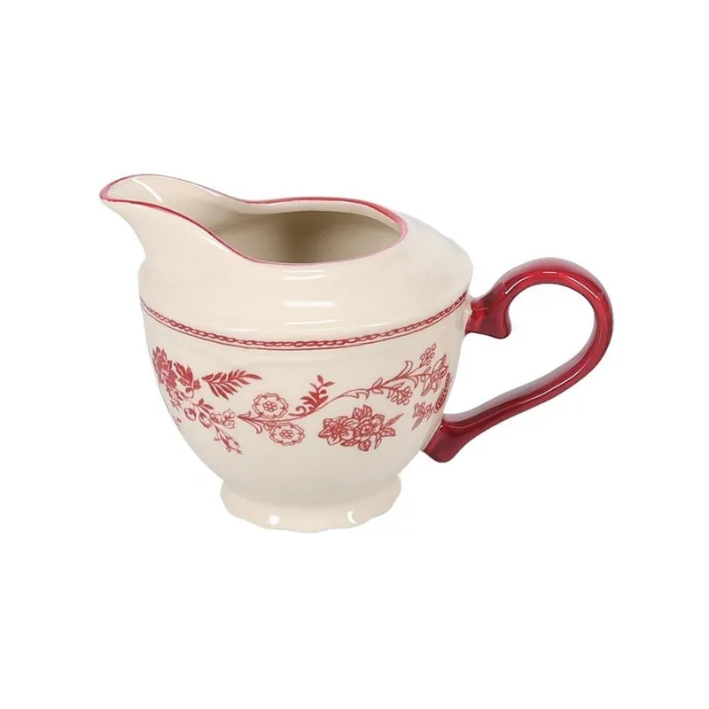 Bordowy/w kolorze kości słoniowej porcelanowy mlecznik 180 ml Cyril – S P Collection Bonami Hit sprzedaży