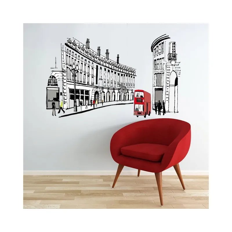 Nowy Naklejka ścienna London Street, 90x60 cm Bonami