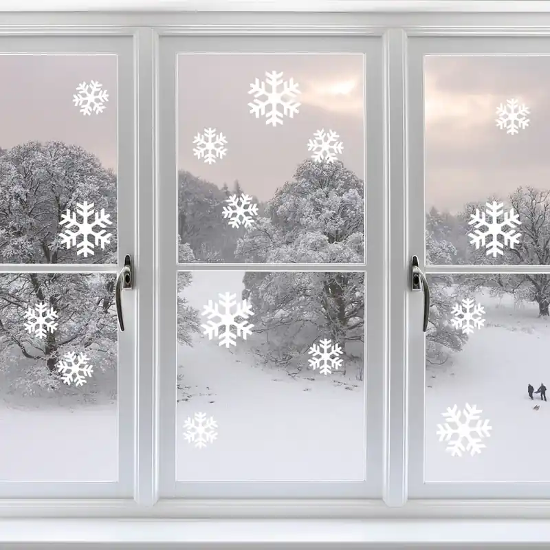 Elektrostatyczna naklejka świąteczna Ambiance Bright White Snow Bonami Tylko do końca tygodnia