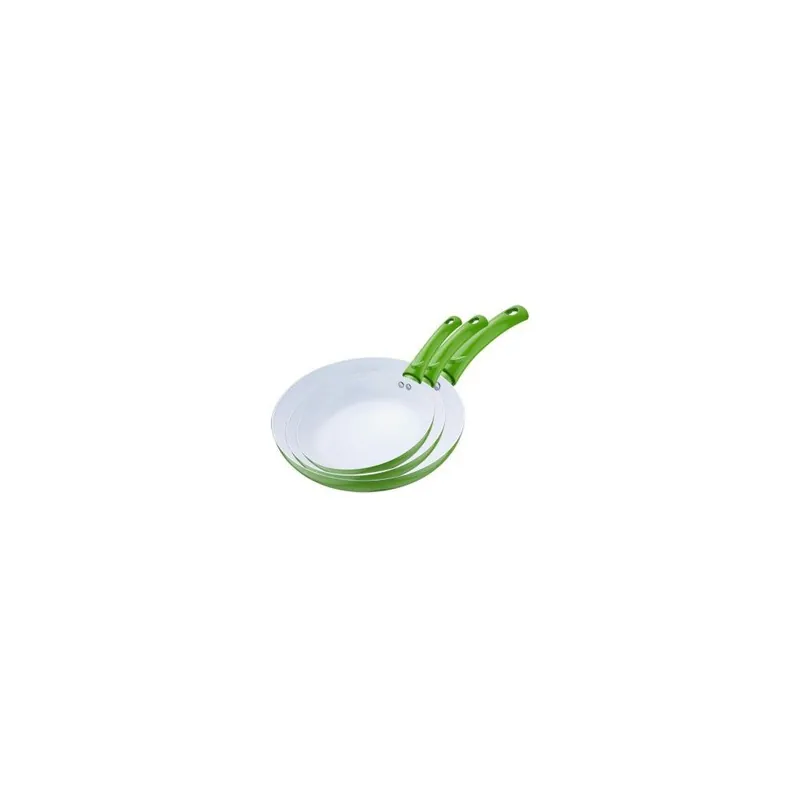 Wysoka jakość Zestaw patelni Frying Pan Green, 3 szt. Bonami