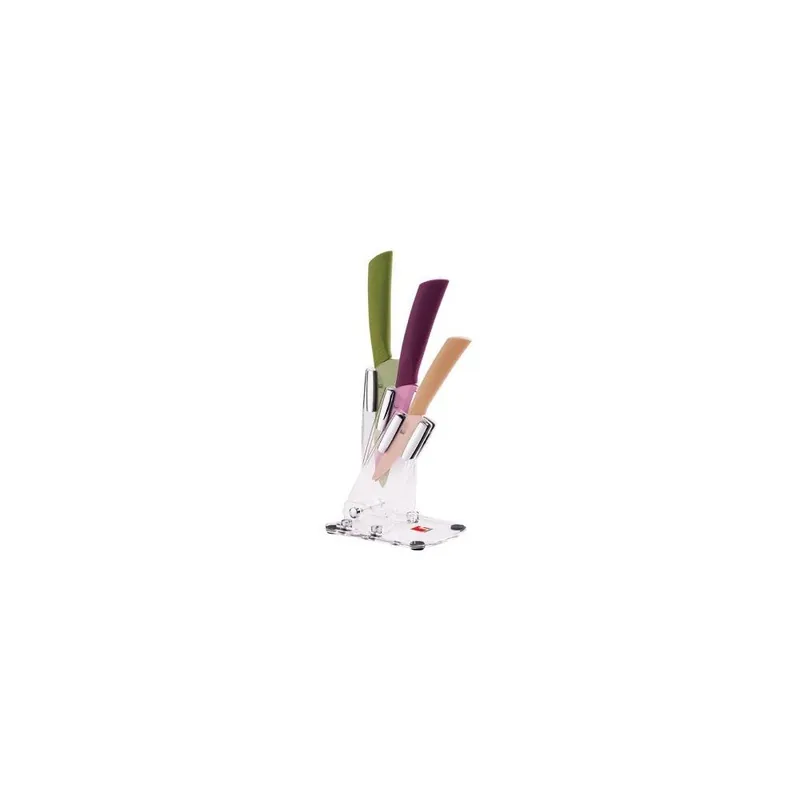 Taniej Zestaw noży ze stojakiem Knife Colour Bonami