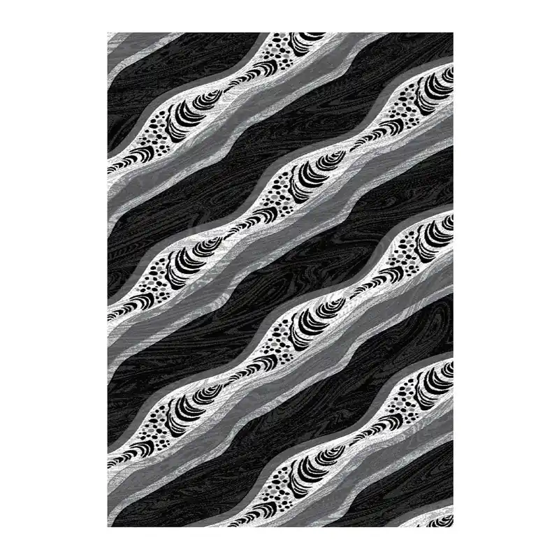 Bezpieczne zakupy Dywan Lines Black, 160x230 cm Bonami