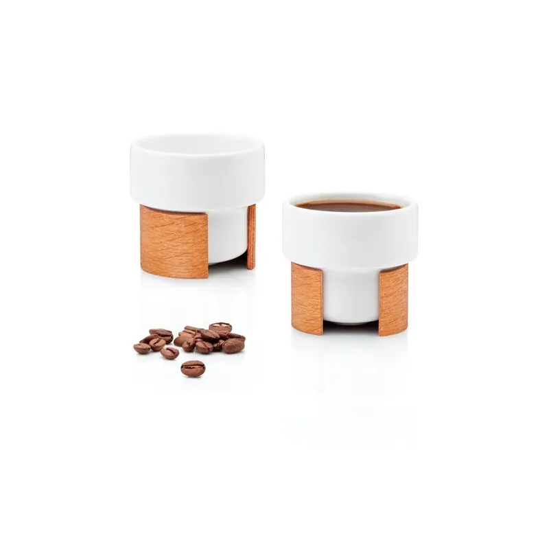 Bezpieczne zakupy Zestaw filiżanek do espresso Warm Oak, 8 cl, 2 szt. Bonami