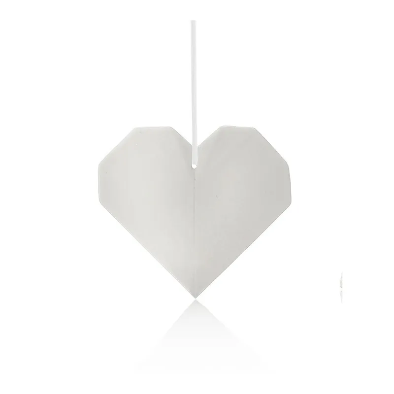 Wybór klientów Porcelanowa dekoracja Origami Heart Bonami