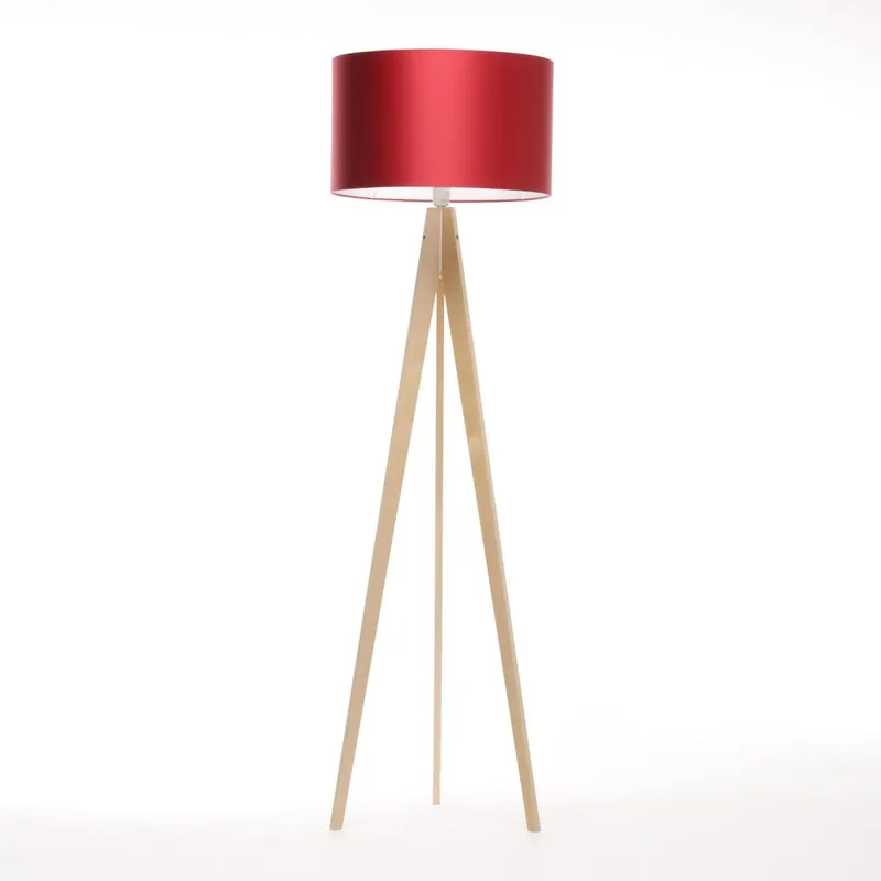 Kup online Lampa stojąca Artista Birch/Red, 125x42 cm Bonami