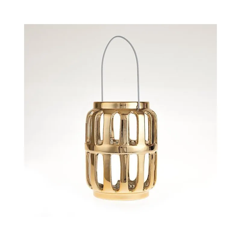 Ceramiczny lampion Gold Stripes Bonami Super okazja
