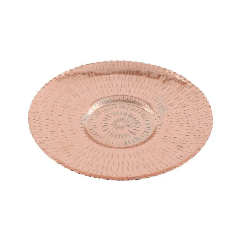 Bezpieczne zakupy Talerz dekoracyjny Shiny Copper, 35x5 cm Bonami