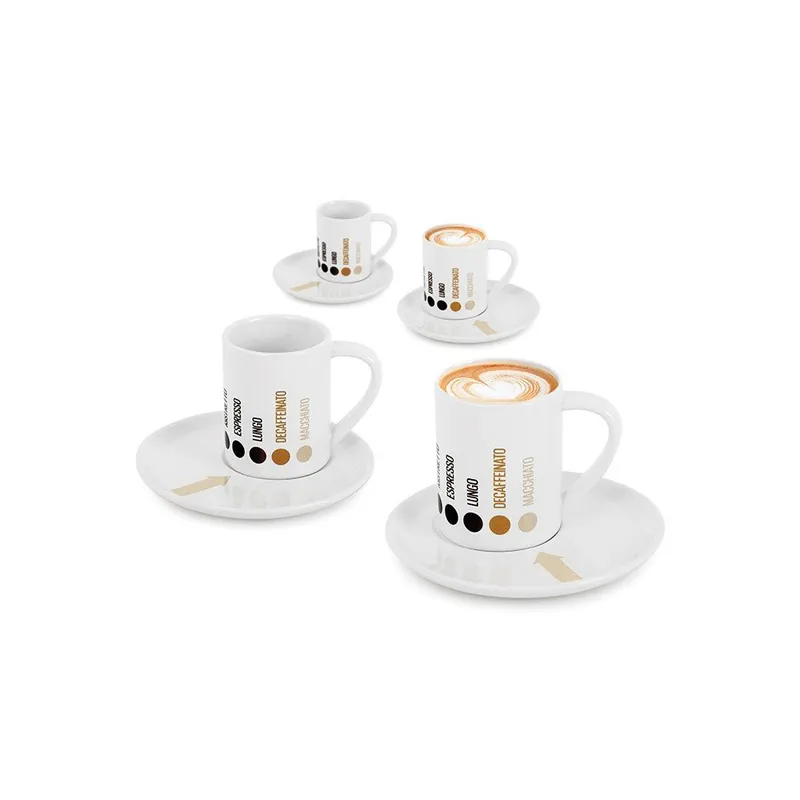 Tani Filiżanki z podstawkami Barista, 4 szt. Bonami