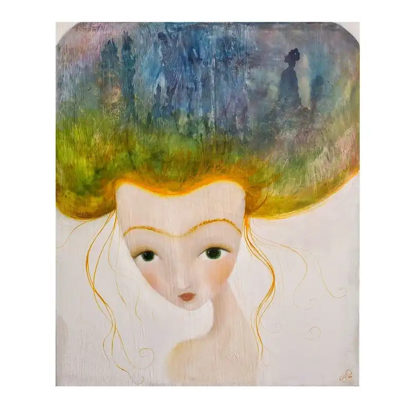 Plakat autorski Léna Brauner Górzysta, 60x67 cm Bonami Zamów dziś