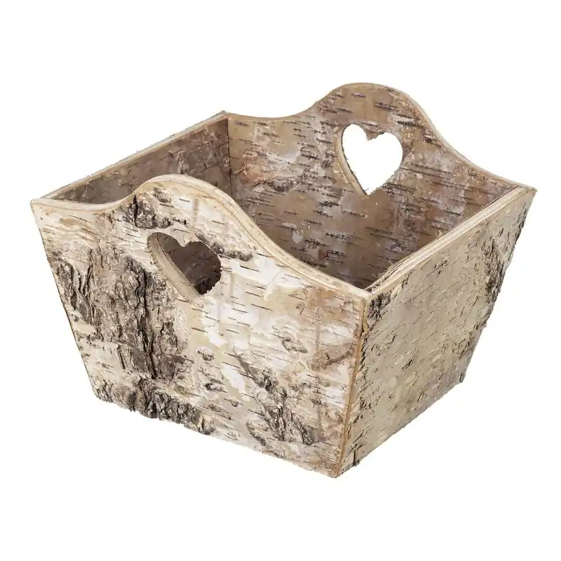 Obniżka ceny Drewniany koszyk Birch Heart Bonami