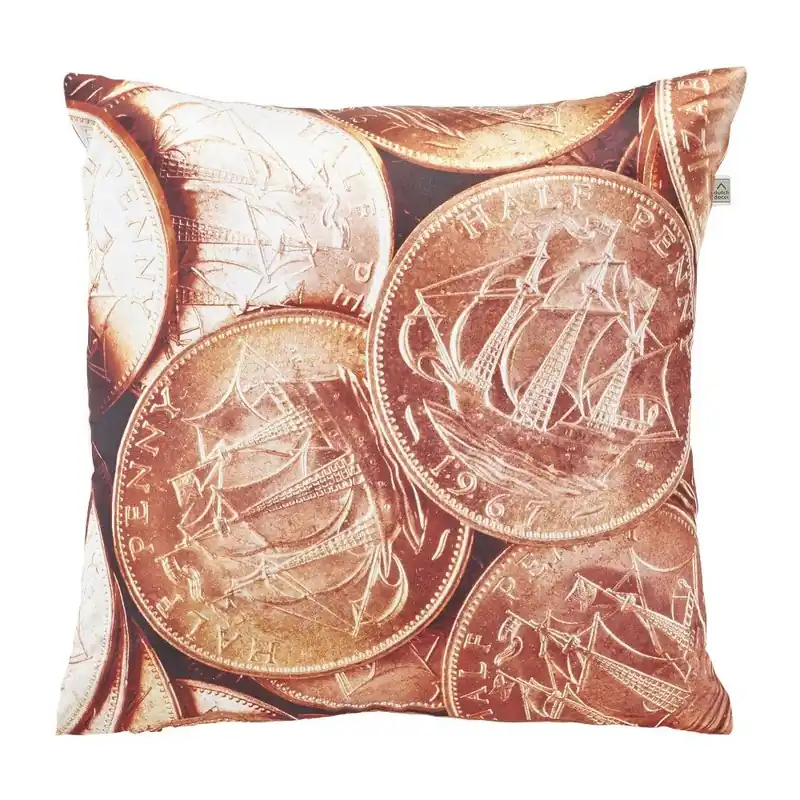 Wyprzedaż Poduszka Coins Copper, 45x45 cm Bonami