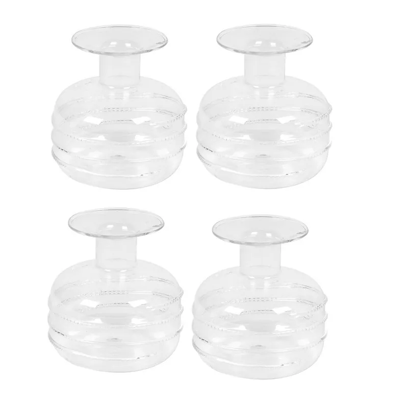 Dostępne od ręki Zestaw 4 wazonów Spiral Bottle, 10 cm Bonami