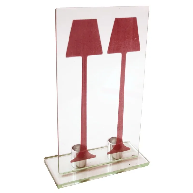 Szklany świecznik Double Design Bonami Wyjątkowa oferta