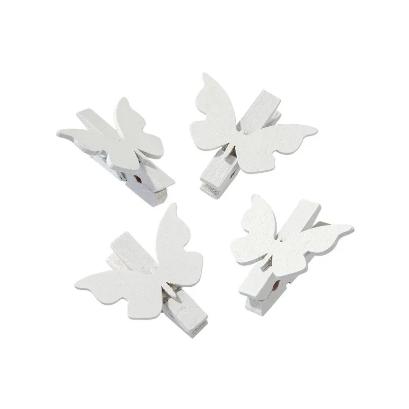 Szybka wysyłka Komplet 20 klamerek White Butterfly Bonami
