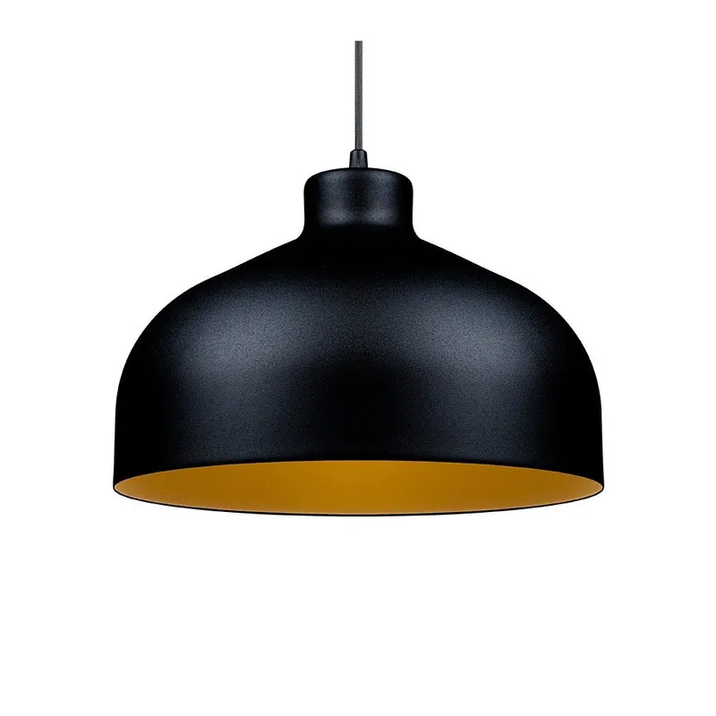 Bezpieczne zakupy Czarno-złota lampa wisząca Loft You B&B, 33 cm Bonami