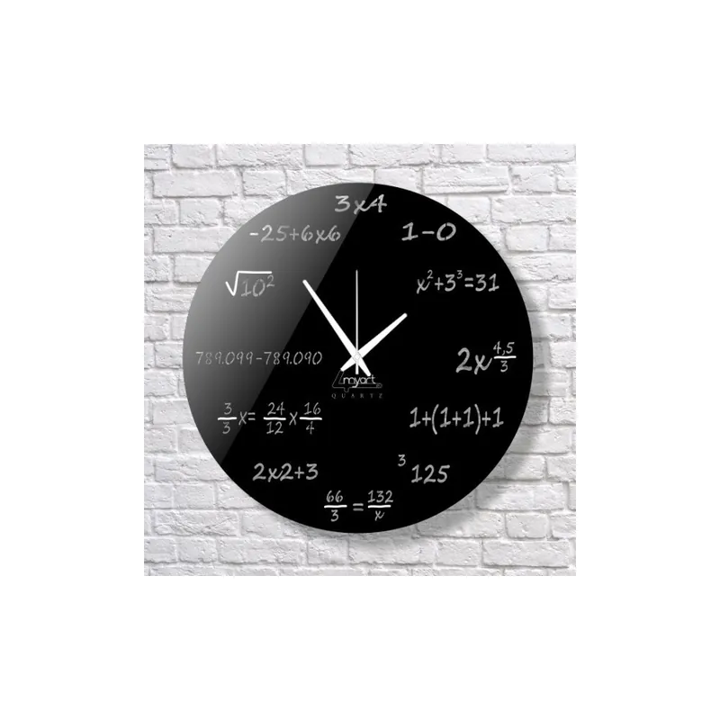 Łatwy zwrot Zegar ścienny Maths Clock Bonami