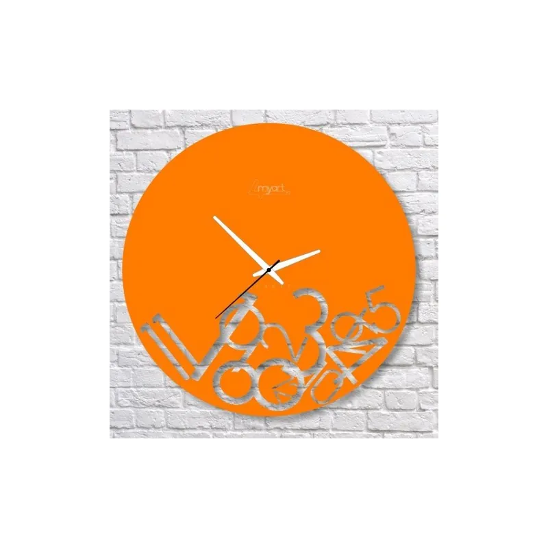 Szybka wysyłka Zegar ścienny Orange Confusion Bonami