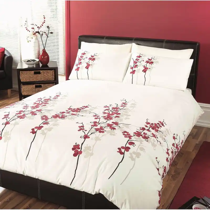 Oferta Pościel Oriental Flower Red, 200x200 cm Bonami