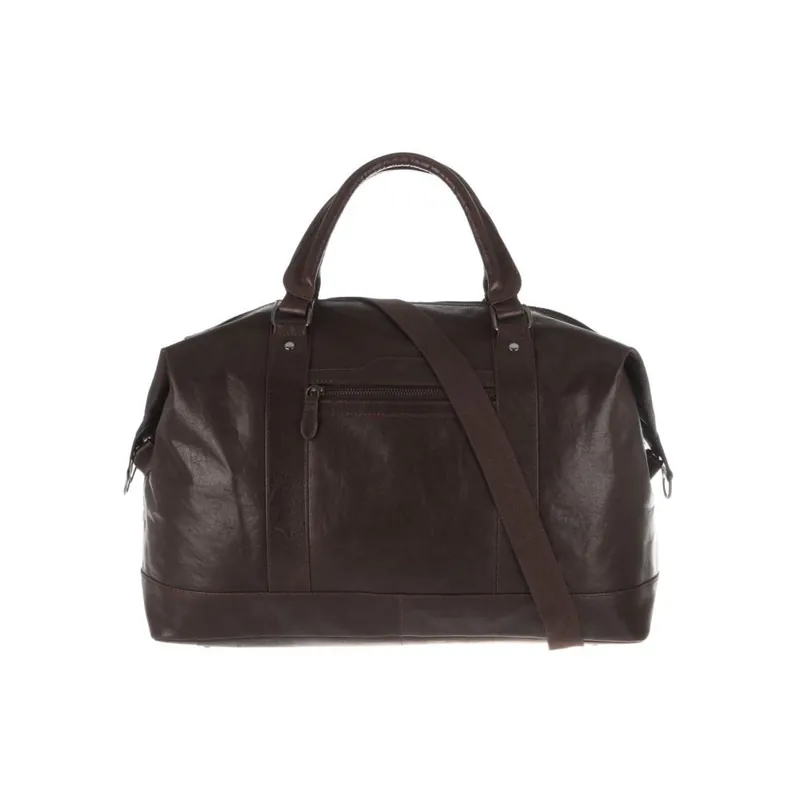 Bezpieczne zakupy Skórzana torba Monty Dark Brown Bonami