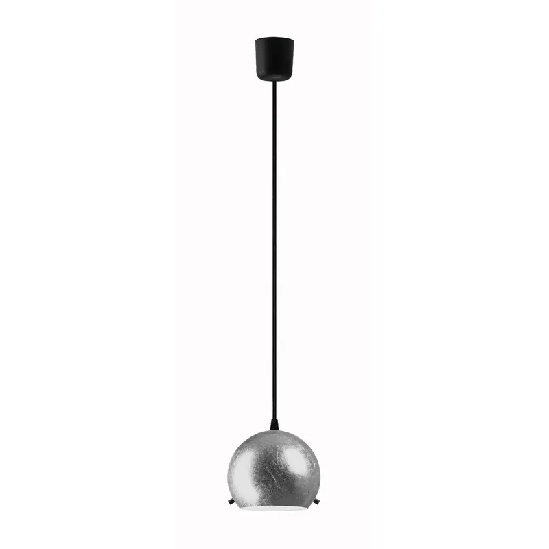 Obniżka ceny Srebrna lampa wisząca z czarną puszką sufitową Sotto Luce MYOO Bonami