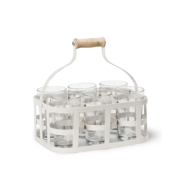 Skrzynka z rączką z 6 szklankami Garden Trading Glass Carrier Bonami Ekspresowa dostawa