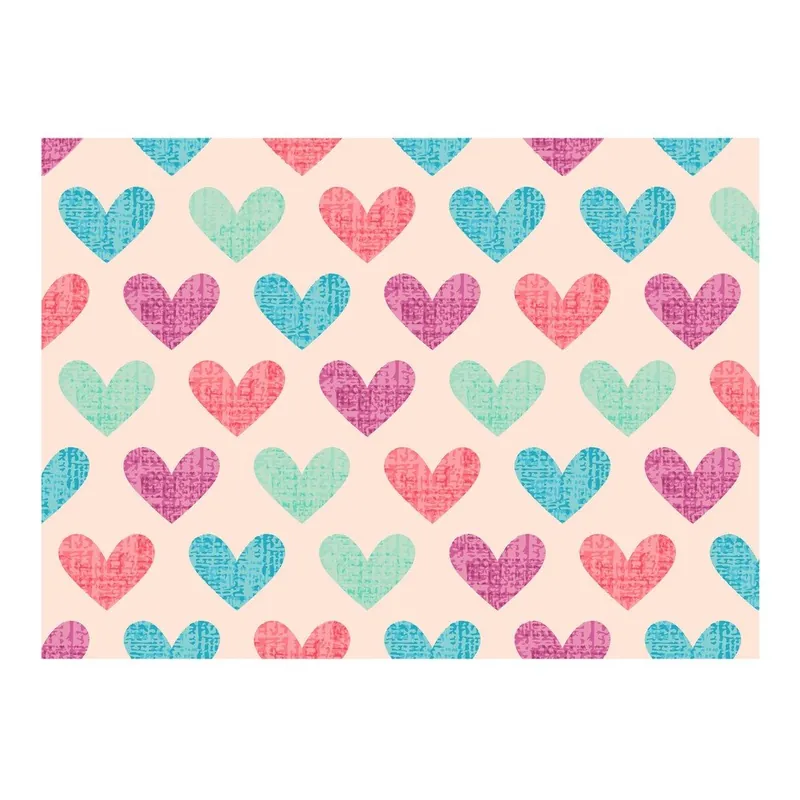 Winylowy dywan Corazones Pasteles, 133x200 cm Bonami Taniej