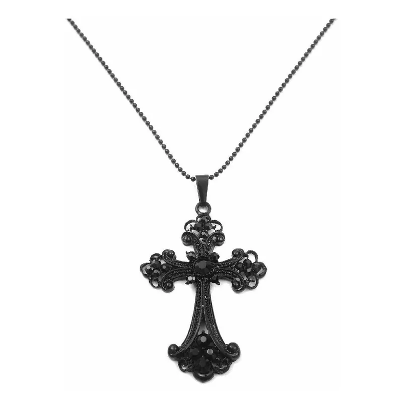 Naszyjnik Black Cross Bonami Rabat