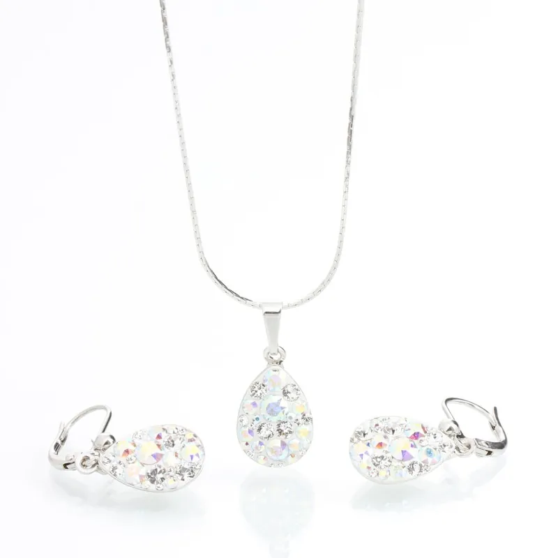 Komplet naszyjnika i kolczyków z kryształami Swarovski Elements Laura Bruni Drope Bonami Dostępne od ręki