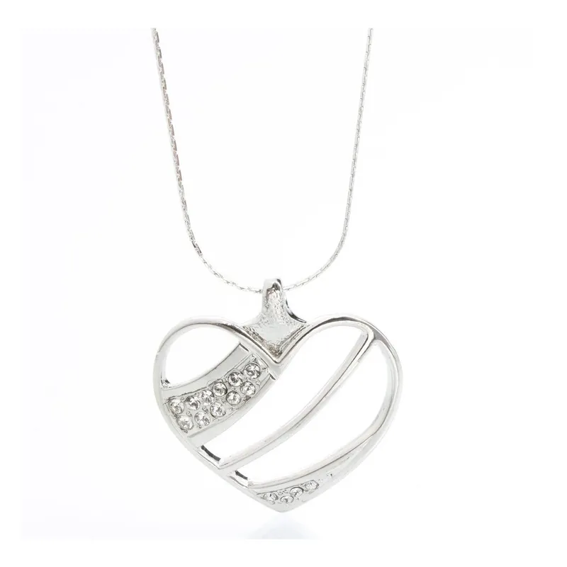 Naszyjnik Laura Bruni Swarovski Elements Crystal Heart Bonami Taniej