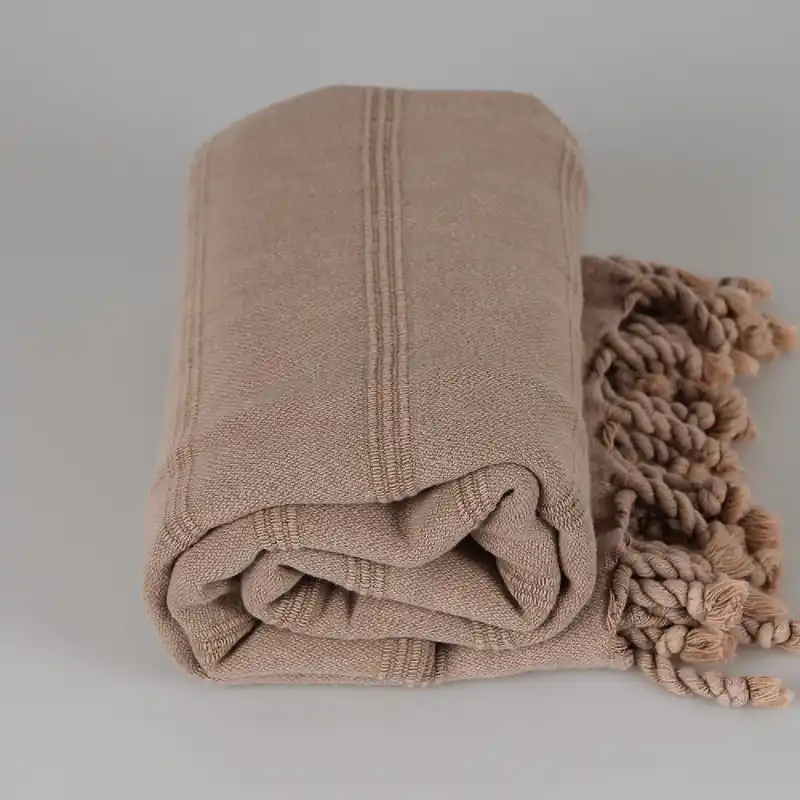 Najlepsza cena Peshtamal Stone Wash Beige, 90x175 cm Bonami