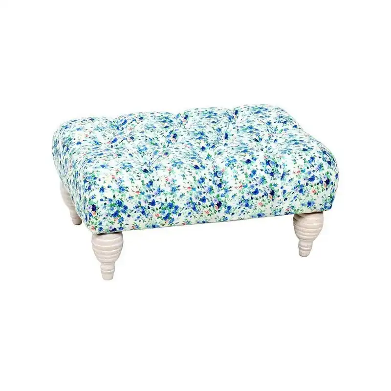 Wyprzedaż Puf Stool Blue Flowers, 52x35x25 cm Bonami