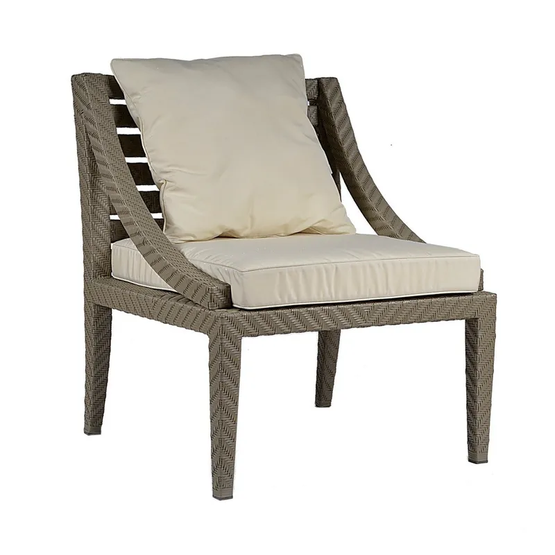 Oferta limitowana Fotel ogrodowy z podkładką Franzo Ecru Bonami