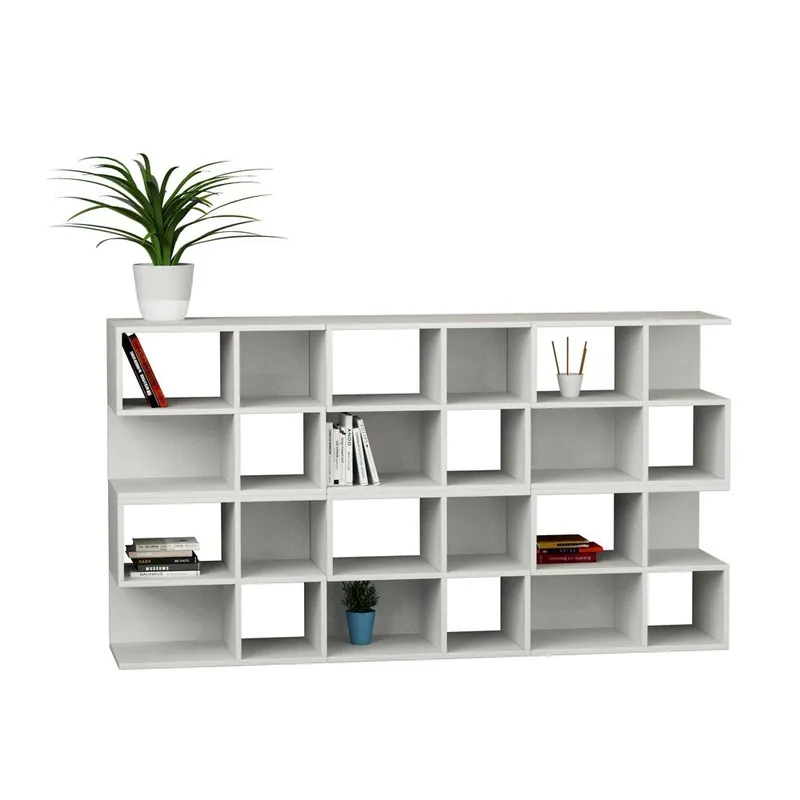 Niska cena Biblioteczka Aaron 162 cm, biała Bonami