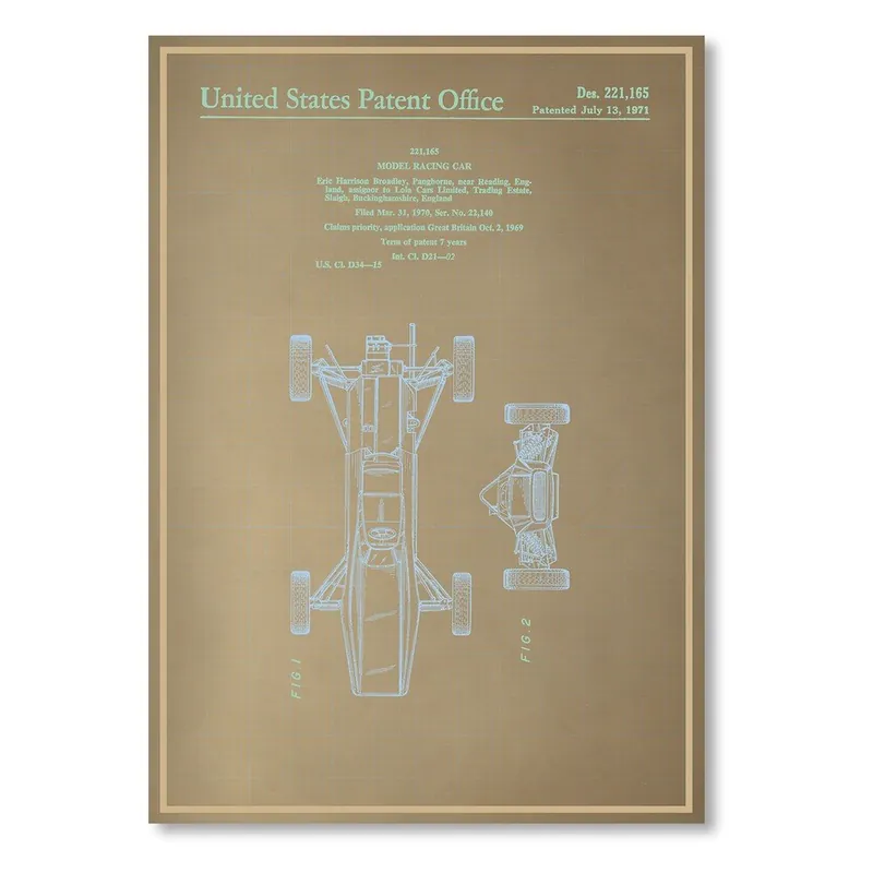 Plakat Model Racing Car I, 30x42 cm Bonami Dodaj do koszyka