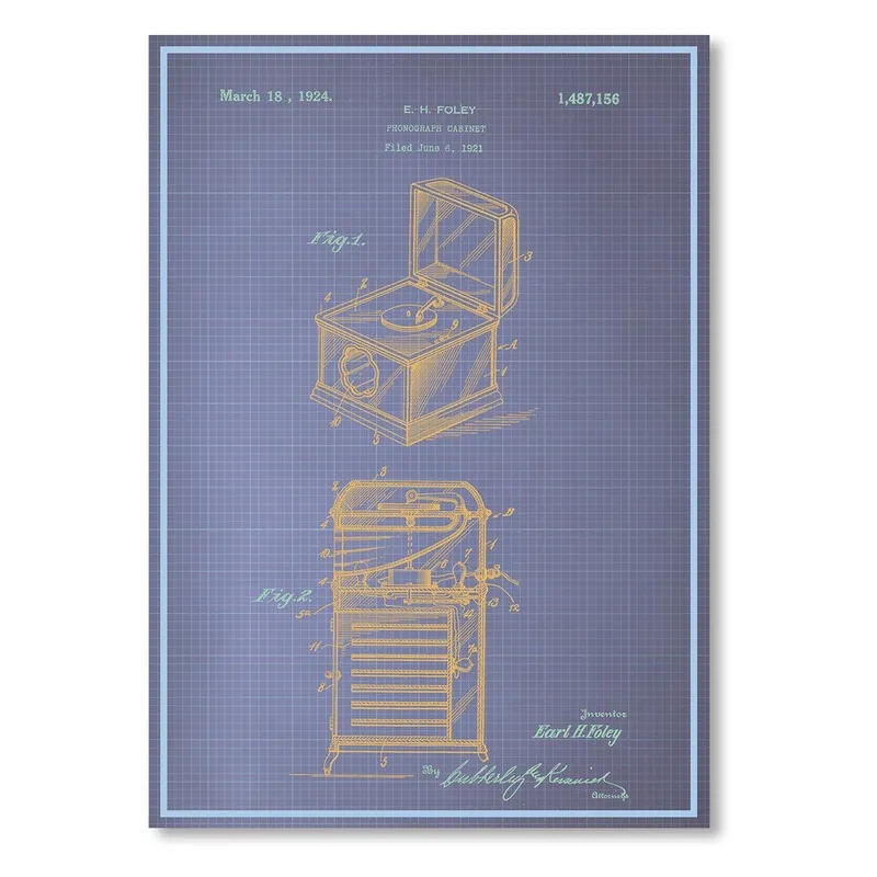 Plakat Phonograph Cabinet, 30x42 cm Bonami Oferta
