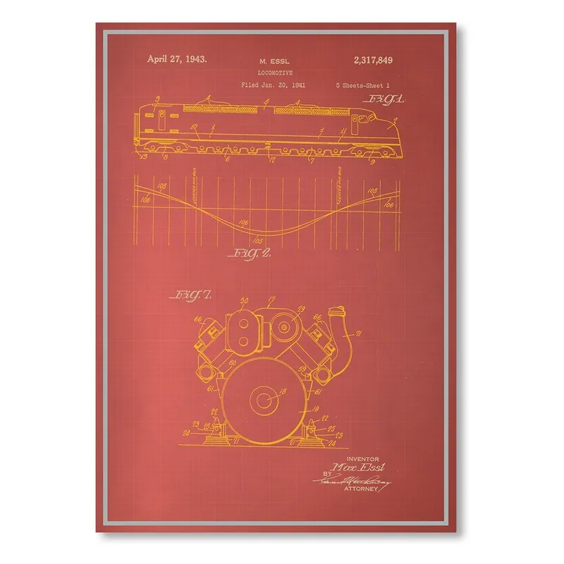 Plakat Locomotive, 30x42 cm Bonami Oferta czasowa