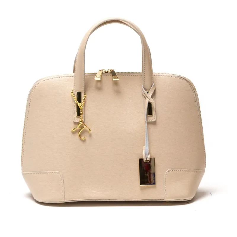 Do wyczerpania zapasów Skórzana torebka Renata Corsi 418 Beige Bonami