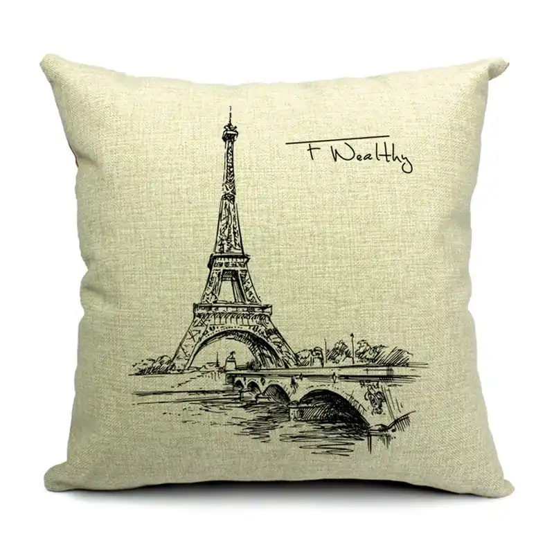 Łatwy zwrot Poszewka na poduszkę Eiffel, 45x45 cm Bonami