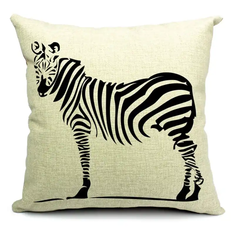Poszewka na poduszkę Zebra, 45x45 cm Bonami Wyprzedaż