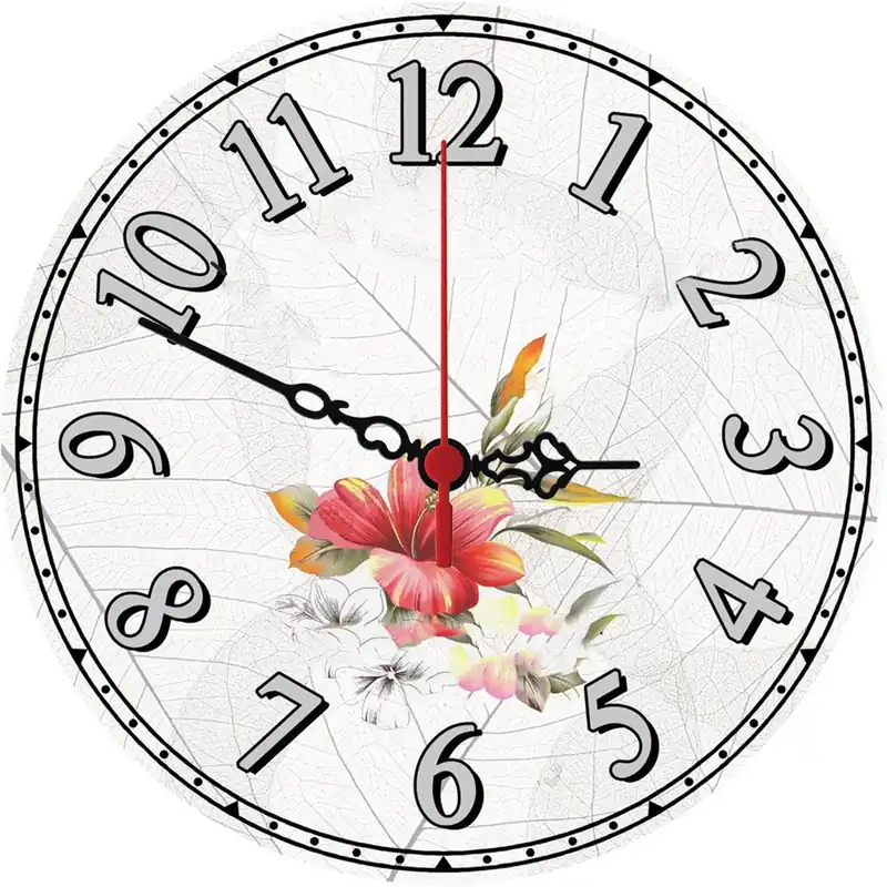 Cena promocyjna Zegar ścienny Wild Flower, 30 cm Bonami