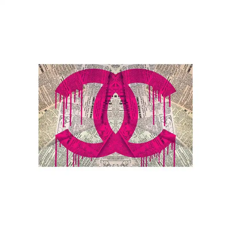 Sprawdź teraz Obraz Read It The News Pink, 61 x 91 cm Bonami