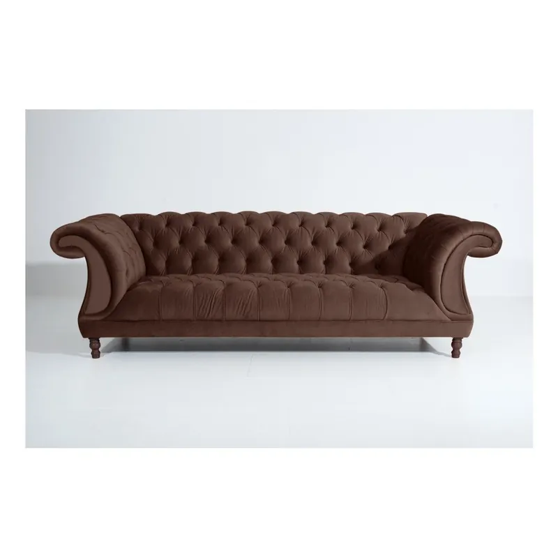 Brązowa sofa Max Winzer Ivette, 253 cm Bonami Tani
