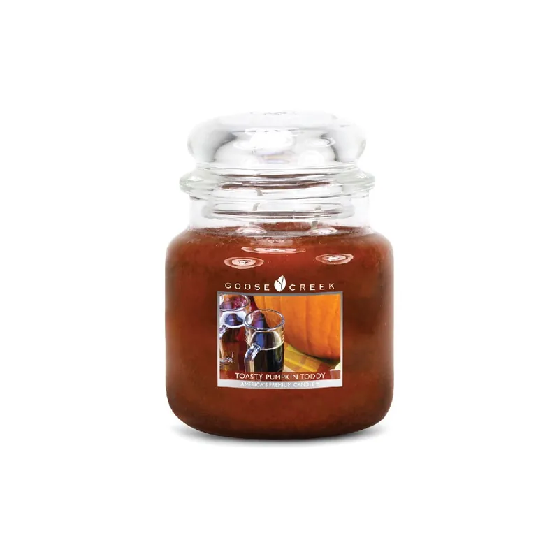 Bestseller Świeczka zapachowa w szklanym pojemniku Goose Creek Aromatyczna bułeczka z dyni, 0,45 kg Bonami