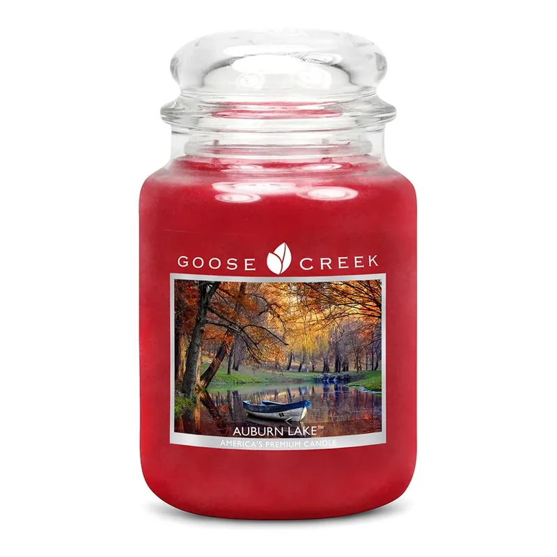 Kup teraz Świeczka zapachowa w szklanym pojemniku Goose Creek Kasztanowe jezioro, 0,68 kg Bonami