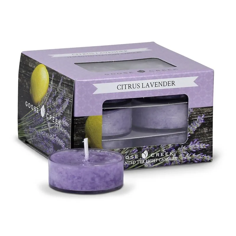 Zestaw 12 tealight Goose Creek Cytrusy i lawenda Bonami Dostępne od ręki
