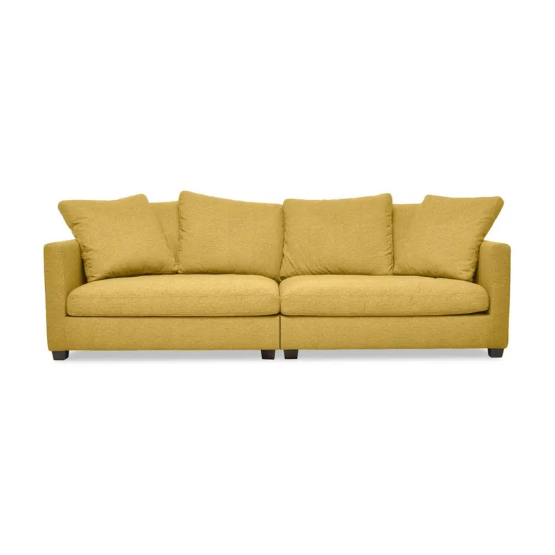Dodaj do koszyka Żółta sofa 3-osobowa Vivonita Hugo Bonami