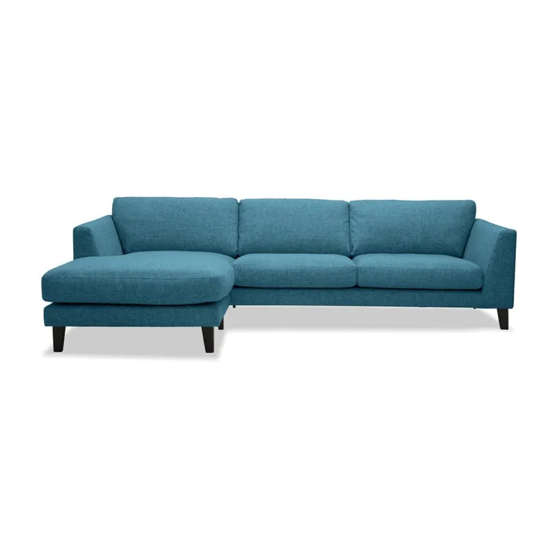 Turkusowa sofa z szezlongiem po lewej stronie Vivonita Monroe Bonami Hit cenowy