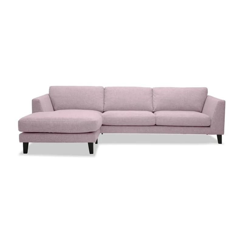 Różowa sofa z szezlongiem po lewej stronie Vivonita Monroe Bonami Kup online